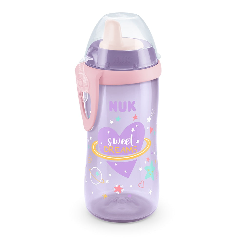 NUK Biberón Active Taza, rosa, motivo conejito 300ml 